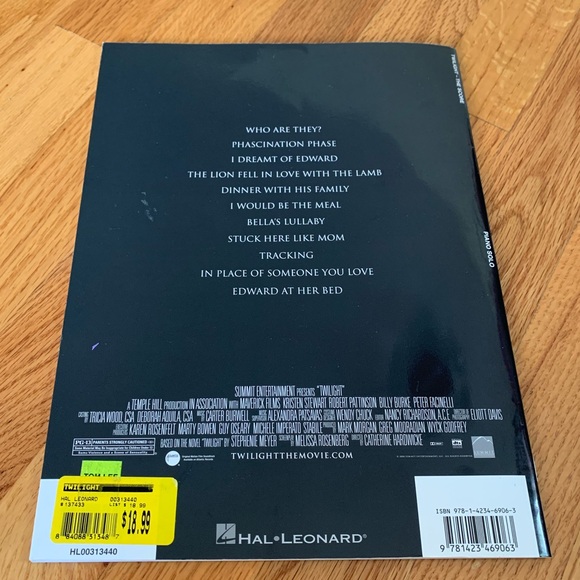 Piano Solo Book - TWILIGHT “the score” - Picture 4 of 4